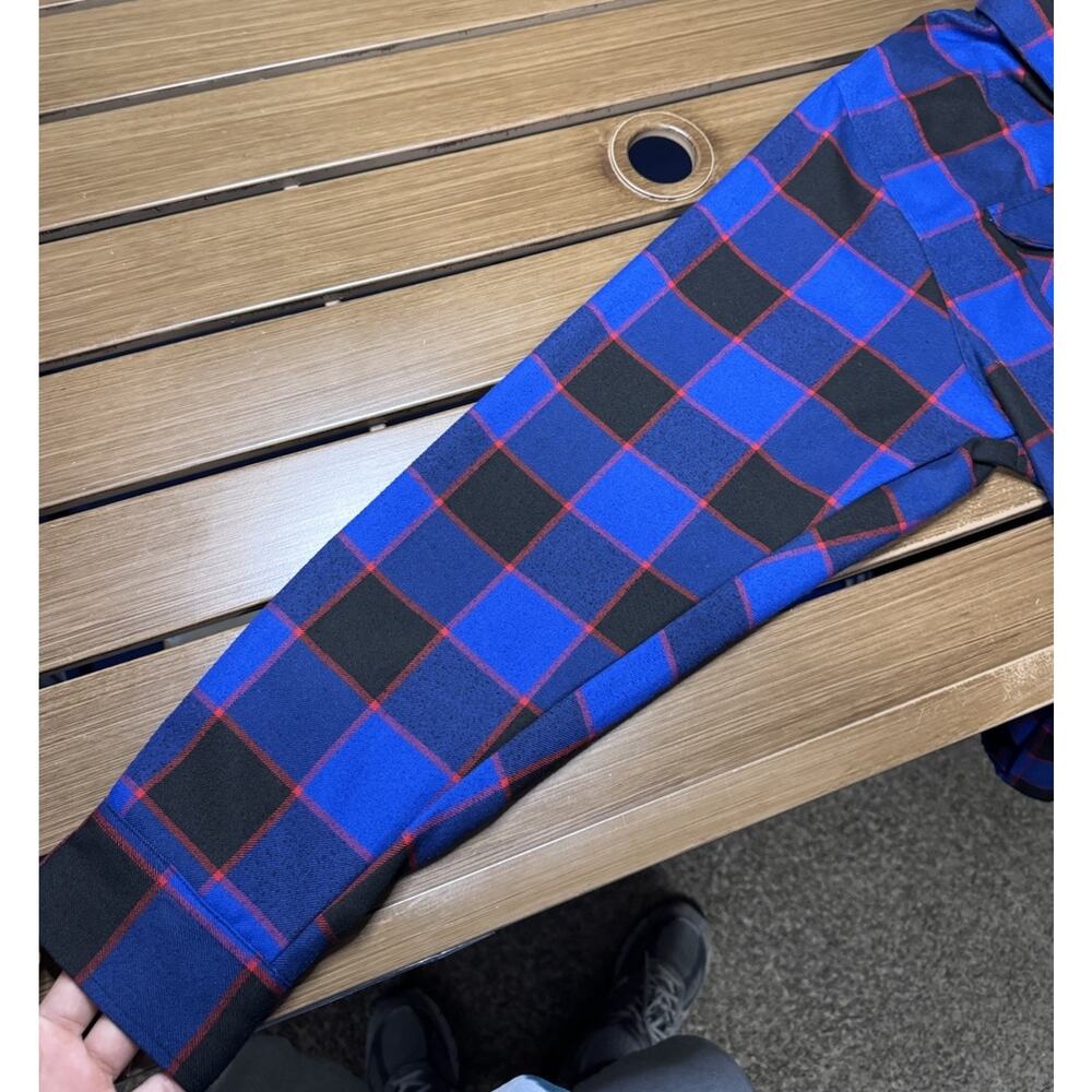 Dixxon Flannel Shirt Mens Large The Voorhees Blue Long Sleeve Halloween Horror - Picture 4 of 10